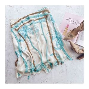 Anthropologie Parameter Silk Floral Skirt Size 8